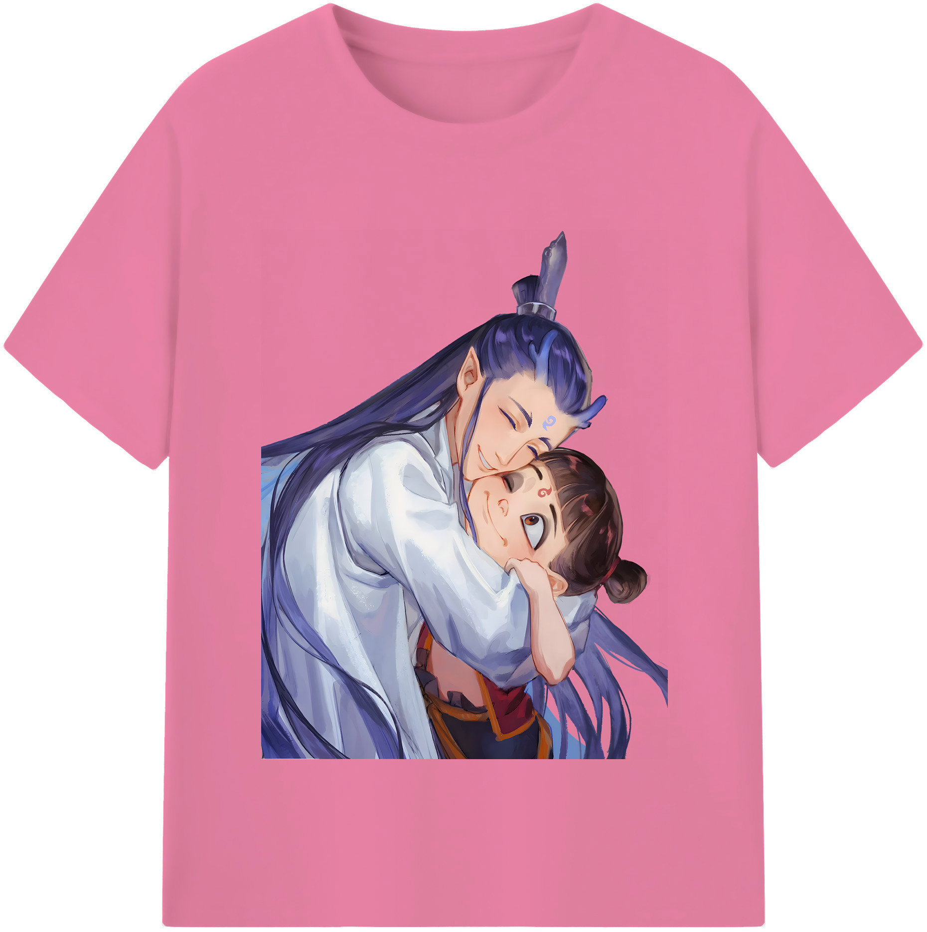 （画像用） Ne Zha 2 ナタ 魔童の大暴れ 綿100％半袖Tシャツ（フロントプリント）